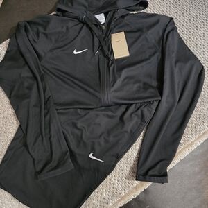 Nike Dri Fit Black Zip-Up Jacket And Pants
